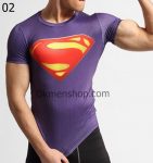 Áo superman thể hình màu xanh đen